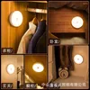 Night Lights LED Round USB Rechargeable Light Body Sensor Cabinet Intelligent Remote Control Magnetic