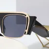 Luxus-Sonnenbrille CL-Sonnenbrille Damen-Herren-Sonnenbrille Avantgardistischer, übertriebener Rahmen, breites Spiegelbein-Design, Persönlichkeit, mehrfarbig, Modemarken-Sonnenbrille