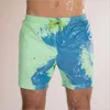 Costumi da bagno bauli da nuoto maschile cambi di colore magico cortometraggi estate a secco rapido ragazzo da bagno pantaloni da bagno plus 230630