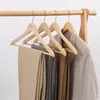 Wooden Hanger Multifunctional Adult Thickened Non Slip Hangers Home Wardrobe Drying Clothes Storage Rack 44.5*1.2CM
