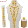 Bruiloft Sieraden Sets Dubai Sieraden Sets Goud Kleur Ketting Oorbel Set Voor Vrouwen Afrikaanse Frankrijk Bruiloft Sieraden Ethiopië Bruids Geschenken 230630