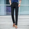 Męskie spodnie klasyczne mężczyźni pasują do elastycznych prostych formalnych spodni ubierania się