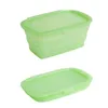 Ensembles de vaisselle pliable Silicone conteneur de stockage anti-fuite boîte d'économie d'espace pour cuisine congélateur voyage voiture travail pique-nique