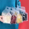 Food Bag PEVA Silicone Stand Up Bag Food Storage Leakproof Zip Shut Bag Reusable Kitchen for Fruit Vegetable Fresh Bag