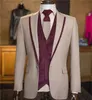 Costumes pour hommes Blazers Costume de smoking de mariage formel avec revers cranté Coupe ajustée et 3 pièces Design 230630