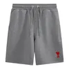 Mens Boys Daily Casual Shorts Designer Ami de Coeur Kortspårshorts i tung loopback Organisk bomullsfleece Sommarmän