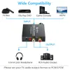 Connectores 192KHz / 96kHz DAC Digital a analógico Adaptador de áudio Adaptador Coaxial Toslink To Analog Stereo L / R RCA Converter de áudio DAC de 3,5 mm