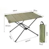 Lägermöbler Portable Ultralight Storage Tourist Picnic Desk för resande campingutrustning utomhus aluminiumlegering fällbord