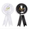 Decorazione per feste Sposo/sposa To Be Etiquette Strap Badge Set Forniture per addio al nubilato Decorazioni per addii al celibato