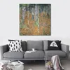 Toile faite à la main Art Gustav Klimt peinture bouleau forêt 1903 paysage oeuvre Home Office Decor