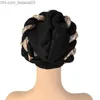 Hidżabs mody cekiny kobiety Turban Hat Africa Braid węzeł szalik głowa hidżab muzułmański wewnętrzny hidżab dla kobiet akcesoria do włosów 220816 Z230630