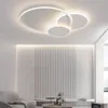 Luzes de teto Lâmpadas LED Design de anel minimalista moderno Sala de estar Quarto Lustre Decoração para casa Iluminação interna Luminária principal