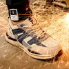 Veiligheidsschoenen Zomer Luchtkussen Werkveiligheidsschoenen Voor Mannen Vrouwen Ademend Werk Sneakers Stalen Neus Schoenen Anti-lek Veiligheid Beschermende Schoen 230629