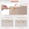 Jewelry Boxes Jewelry Boxes Casegrace Large Jewelry Box Organizer Girls PU Leather Drawer Jewellery Boxes Earrings Ring Necklace Jewelry Z230630