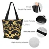 Sacs de soirée Dôme Caméras Luxe Européen Motif Floral Imprimer Totes Femmes Sac À Bandoulière Réutilisable Grande Capacité Eco Sac À Provisions Design Baroque Sac À Main J230630