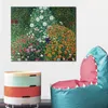 Flower Garden Gustav Klimt Oil Painting Famous Canvas Art Reproduction Handmade Romantic Living Room Decor