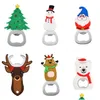 Abridores Portáteis de Natal Abridor de Garrafas de Aço Inoxidável Boneco de Neve Árvore de Natal Urso Veado Presente em Forma de Papai Noel Ferramenta de Cozinha Drop Delivery Ho Dhpgf