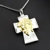 Hanger Kettingen Jesus Cross Face Rvs Ketting Voor Mannen Vrouwen Sieraden Groothandel Drop HZP223Pendant