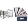 Gift Wrap 12Pcs Budget Envelopes Laminated Cash Envelope System & 1 Pcs A4 Mesh File Organizer Box Folder