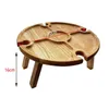 Camp Furniture Outdoor Portable Solid Wood Wooden Picnic Wine Table Polyester Thanksgiving Tablecloth Round Disposable Cloths Rectangle