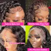 Wigs New Brazilain Deep Wave Lace Frontal Wig 360 Lace Curly Human Hair Wigs For Black Women Black /Brown/Blonde /Burgundy Red Water Wa