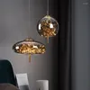 Pendant Lamps LED Lamp Art Chendant Modern Gypsophila Lights Glass Bedroom Living Room Dining LOFT Interior Decoration