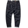 Men s Jeans Vintage Heavyweight Autumn Straight Denim Red Tapered Trousers Washed Man 230629