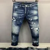 Pantalon en jean italien mode jeans décontractés pour hommes européens et américains haut de gamme lavé à la main poli qualité optimisée 9868258M