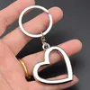 Metal Heart Shaped Keychains Car Keychains Metal Keyrings Novely Zinc Eloy Lovers Festive Party Favors Ornament C123