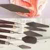 5 pièces/ensemble en acier inoxydable cuisson spatule pâtisserie mélange grattoir outil cuisine pain crème confiture spatules gâteau pâtisserie peinture pelle TH0795