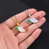 Anhänger Halsketten Mode Mexiko Karte Flagge Halskette Für Frauen Männer Gold Silber Farbe Edelstahl Charme Mexikanischen Schmuck Geschenke