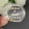 Adesivi adesivi 5CM Nome personalizzato Adesivo per matrimonio Design personalizzato La tua etichetta Contenitore di caramelle Confezione regalo Compleanno Sigillo autoadesivo 50PCS 230630