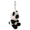 Schlüsselanhänger, niedlicher Plüsch-Panda-gefüllter Puppen-Schlüsselanhänger, Damen-Taschenanhänger, Auto-Schlüsselanhänger, Schmuck, Ornamente, Geschenke, Kinderspielzeug