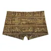 Shorts Feminino Antigo Egito Estampado Calça de Cintura Alta Meia-calça Ioga Fitness Feminino Corrida Antileve Secagem Rápida Para