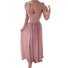 Casual Dresses Women Beach Sexy Dress Summer Party A Line V Neck Midi Formal Long Elegant Female Vestidos 2023