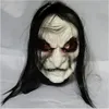 Party Maskers 1PCS Horror Scary Pruik Masker Cosplay voor Het Gezicht Halloween Kostuum Prop Maskerade Joker Latex Hoofddeksels prom 230630