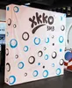 Custom 3x4 Curved Fabric Pop Up Wall Display Stand Banner For Trade Show Booth