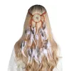 Molans Fasce di piume Accessori Fascia Hippy Girl Boho Gypsy Fascia per capelli Copricapo Gioielli di piume Copricapo festivo nativo