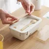 Yemek Takımları 850 ml Kaşıklı Taşınabilir Öğle Yemeği Kutusu Çubukları Sağlıklı Konteyner Mikrodalga Fırın Bento Kutuları Lunchbox BPA Free