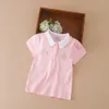 Polos 3-12 ans filles Polo été enfants à manches courtes T-shirts enfants col rabattu vêtements bébé couverture en coton 230629