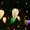 Buiten Solar Strawberry String Light 20Led 50Led, Wit, Warm Wit, Solar Christmas Decoratief Fairy Light For Garden Christmas Tree, Arbor, Bush, Yard, Backyard, Patio