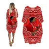 Vestidos casuais para mulheres bolso morcego manga longa roupas femininas moda coreana roupas femininas tamanho grande roupas femininas vestido feminino Bloodz Gang ZI