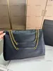 Mode Femmes Luxe Jamie Bandoulière Épaule Designer Sacs Vintage Marque De Mode 5A Qualité 1 1 Noir Grand Le Sac À Main Fourre-Tout Avec Chaîne En Or Y Bourse Pochette Portefeuille Sac