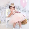 Robes De Fille Princesse Enfants Bébé Fille Belle Noeud De Noeud Paillettes Robe Dentelle Sheer Sans Manches Mini Festival Party Voile Mignon 230630