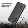 Defender Phone Case For Samsung Galaxy S23 S22 S21 Plus Ultra Note 20 With Kickstand & Belt Clip Holster Heavy Duty Shockproof Woven Pattern Design Phone Back Cover