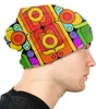 Baretten Klinknagels Pseudo - Quilt Warm Stretch Windproof Cap Hoofddeksels Havocgirl Gewatteerd Naai Genaaid Naaien Genaaid Geometrische Wiskunde