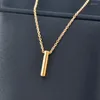 Pendant Necklaces Leeker Classic Stainless Steel Necklace for Women Flower m Letter Gold Color Choker Fashion Jewelry 2023 Arrival 898 Lk2