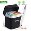 Markers Ohuhu Honolulu B Marker Pen Dual Tips Alcohol Art Set Coloring Manga Sketching Drawing Felt School Supplies 230630