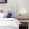 Lampes de table moderne plume lampe à LED 3 couleurs USB charge chevet filles cadeau pour chambres/salon/salle à manger/cuisine/el