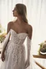 Urban Sexy sukienki Osiemskie bohemijska suknia ślubna z koralików z ramionami z perłami Aplikacje Suknia Boho Bridal Vestido de Noiva 230630